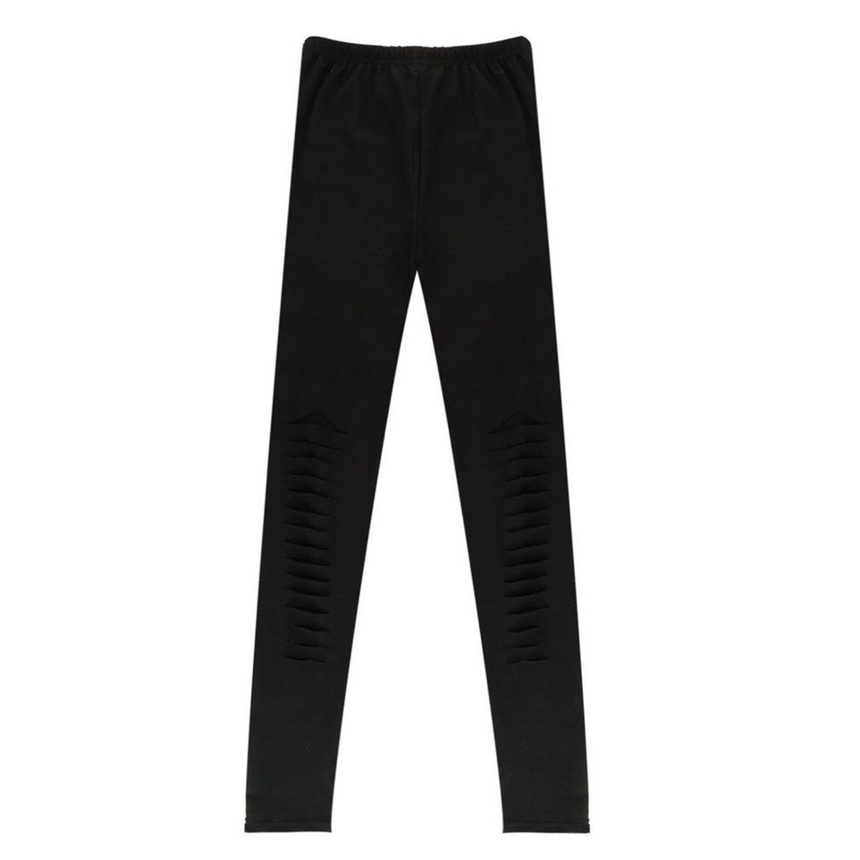 Quần legging rách phong cách gothic cổ điển