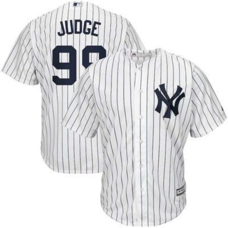 MLB Áo Thun Bóng Chày Kẻ Sọc New York Yankees Jersey 99#Áo Thun Thêu Chữ Thời Trang Năng Động