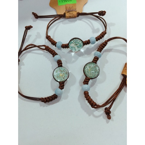 VÒNG TAY TẾT MIX ĐÁ HOA KHÔ PHONG CÁCH BOHO ĐẸP-ĐỘC-LẠ-MAY MẮN