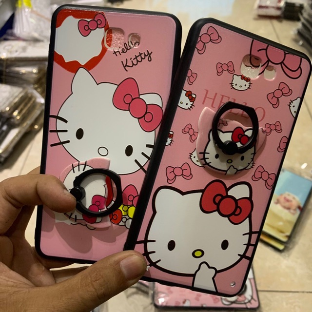 Ốp lưng samsung j7 prime kitty kèm iring