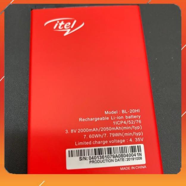 [BÁN CHẠY] PIN ĐIỆN THOẠI ITEL 1508, S11, S31, A13,A31,A43  BL-24EI ZIN HÃNG