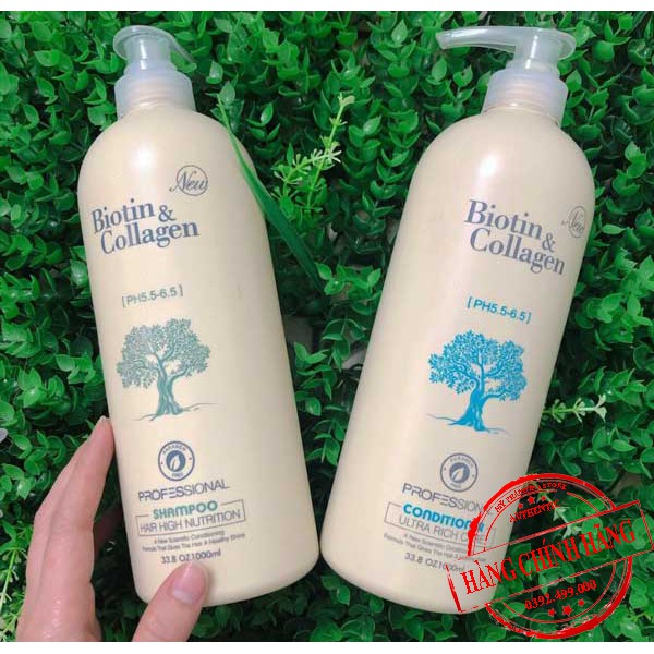 Miễn Ship🔥Cặp Dầu Gội Xả BIOTIN COLLAGEN Trắng 500ml 1000ml |Giảm Rụng Tóc, Phục Hồi Tóc Khô Xơ, Hư Tổn, Chống Gàu, Ngứa | BigBuy360 - bigbuy360.vn