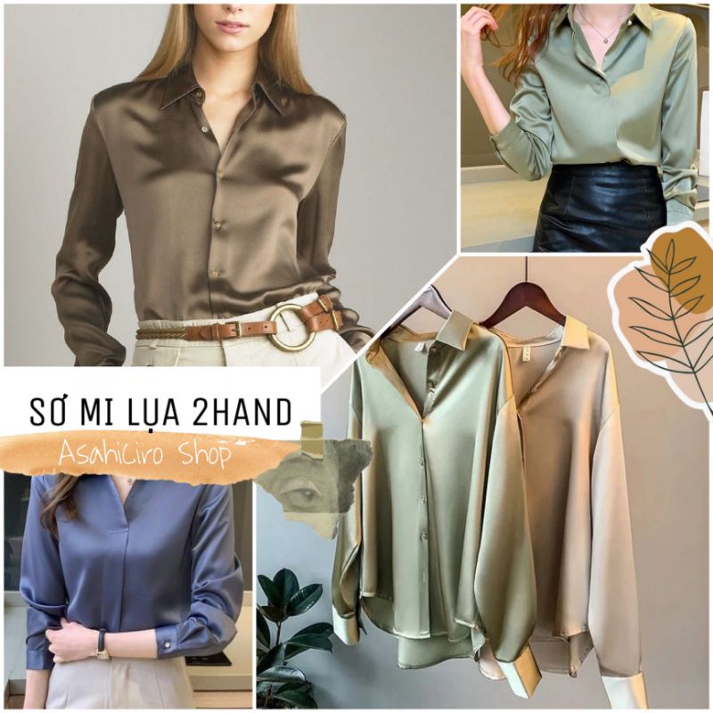 [size L] Áo Sơ Mi Lụa