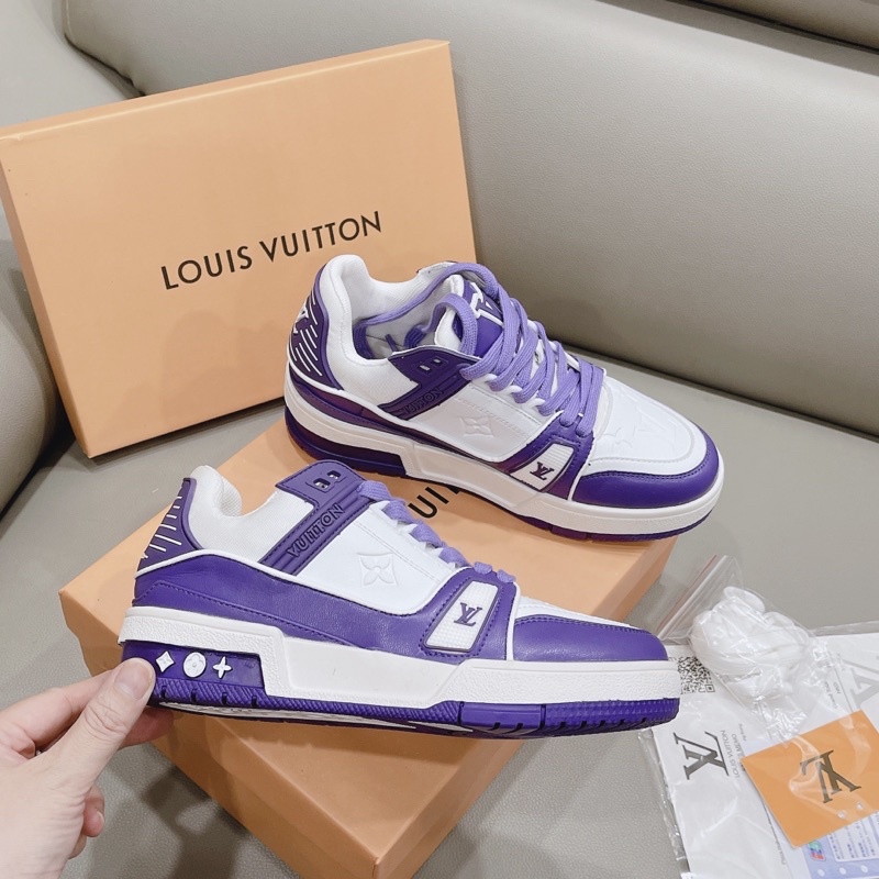 Giày thể thao sneaker lv vip viền pha màu fullbox