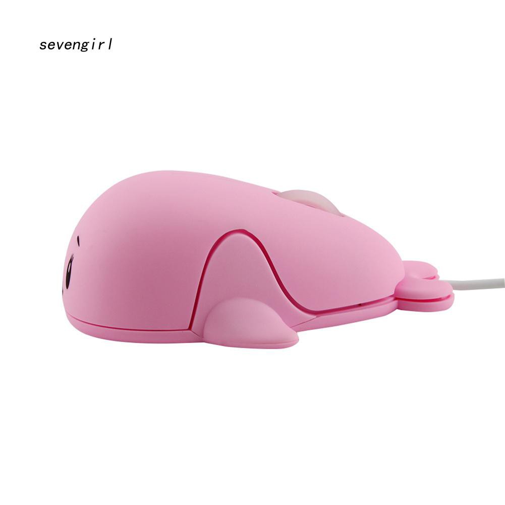 Chuột quang Gaming 1200DPI có dây thiết kế hình chú cá heo dễ thương cho PC Laptop | BigBuy360 - bigbuy360.vn