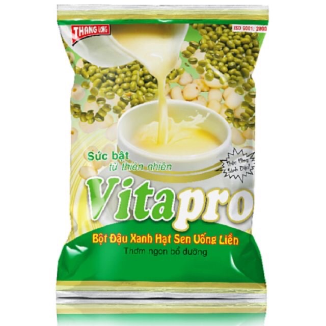 Bột đậu xanh hạt sen Vitapro (10 gói)