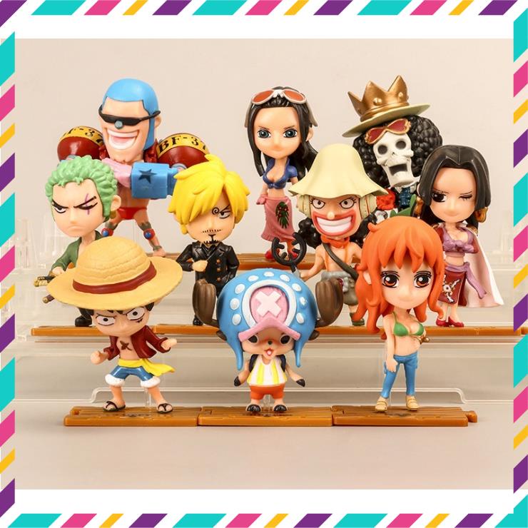 Mô Hình chibi One Piece các nhân vật ở Vương quốc Wano Luffy , Zoro , Usopp , Sanji