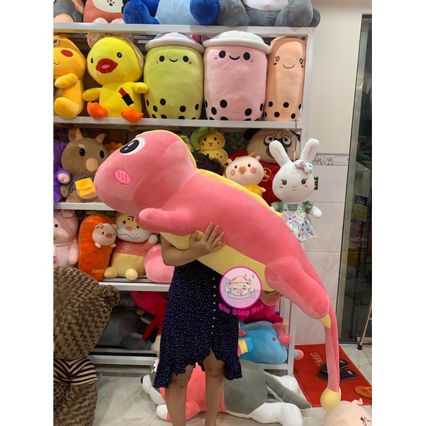 Khủng long nhồi bông đuôi trái tim size 90CM-1M-1m5-1m8 hàng nhập cao cấp
