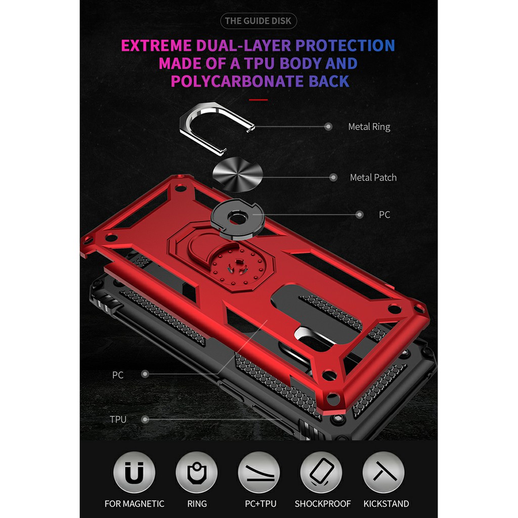 Ốp lưng Samsung S9 Plus Quân Đội Iring chống sốc nhẫn hút ô tô cao cấp