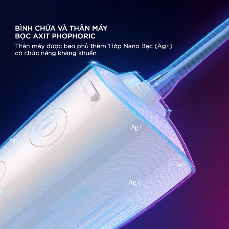 Máy tăm nước Xiaomi Enpuly ML8 pin 30 ngày, chống nước IPX7, bình chứa nước lớn 250ML