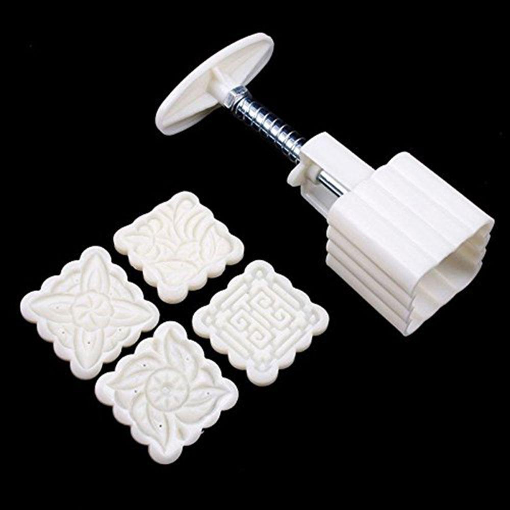 Khuôn Áp Suất Làm Bánh Trung Thu Hình Vuông Tiện Dụng