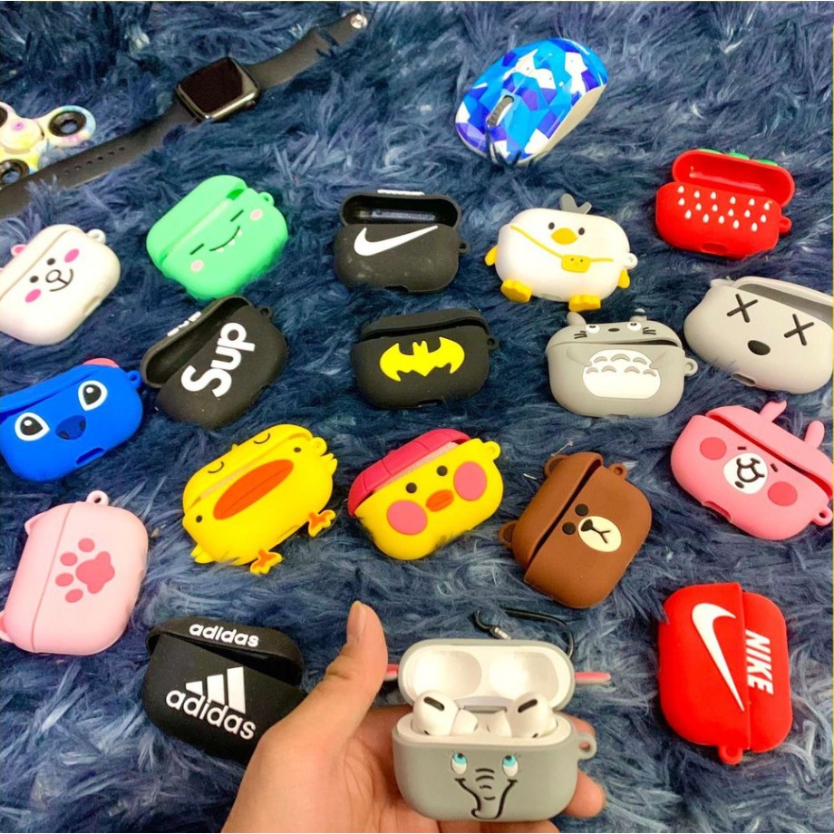 Vỏ Ốp Case Airpods PRO chất liệu Silicon Vỏ hộp bảo vệ tai nghe bluetooth, Chống Va Đập, Nhiều Mẫu case airpord hiện đại