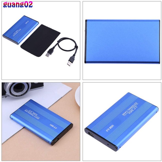 Hộp Đựng Ổ Cứng Ngoài Gua 2.5 Inch Usb 2.0 Sata Hdd Bằng Hợp Kim Nhôm Ốp | BigBuy360 - bigbuy360.vn