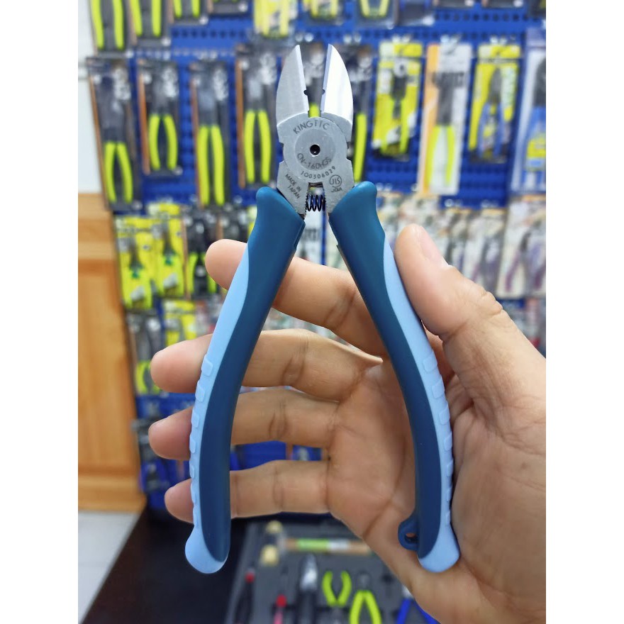 Kìm cắt cạnh tay cầm đàn hồi Tsunoda CN-160HGS