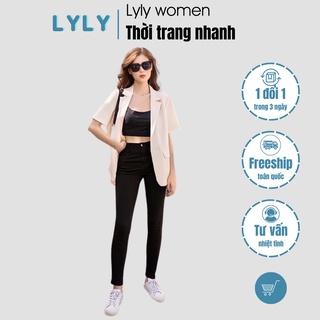 Quần legging cạp cao vải umi dày dặn siêu tôn dáng