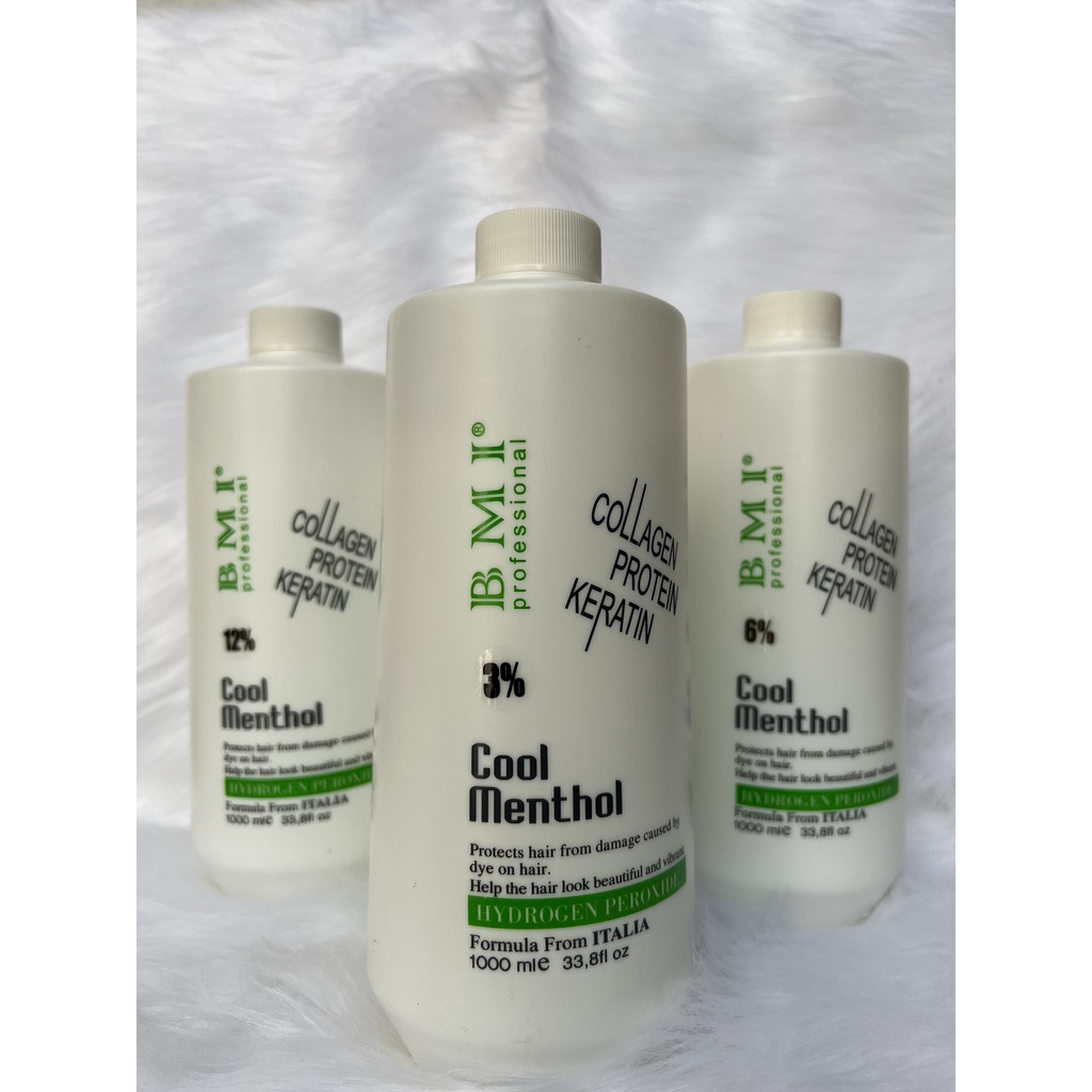 Oxy Trợ Nhuộm BMI (Hàng chính hãng) 3% - Hương Bạc Hà chống rát da đầu 1000ML