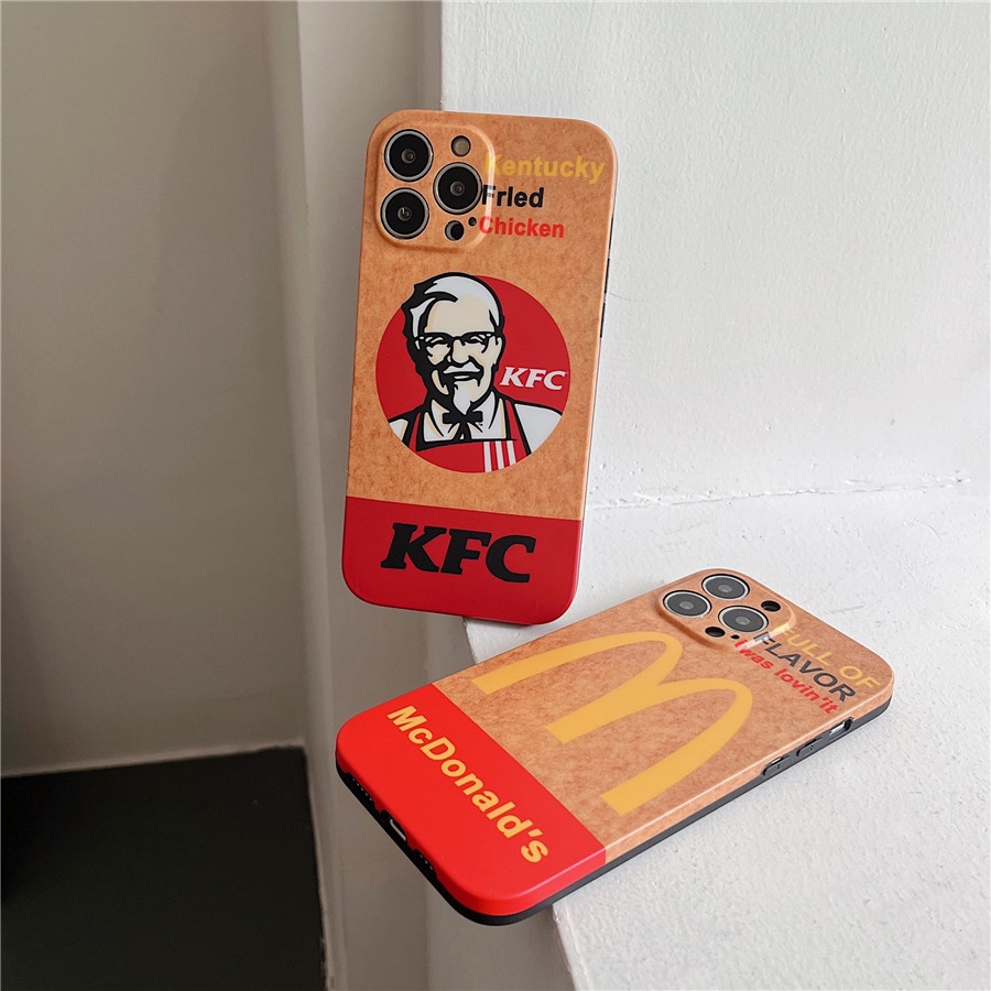 Ốp Điện Thoại Silicon Hình kfc & Mc Donald Độc Đáo Cho iphone 14 pro max iphone 13 pro max iphone 12 pro max iphone 11 pro max x xr xs max