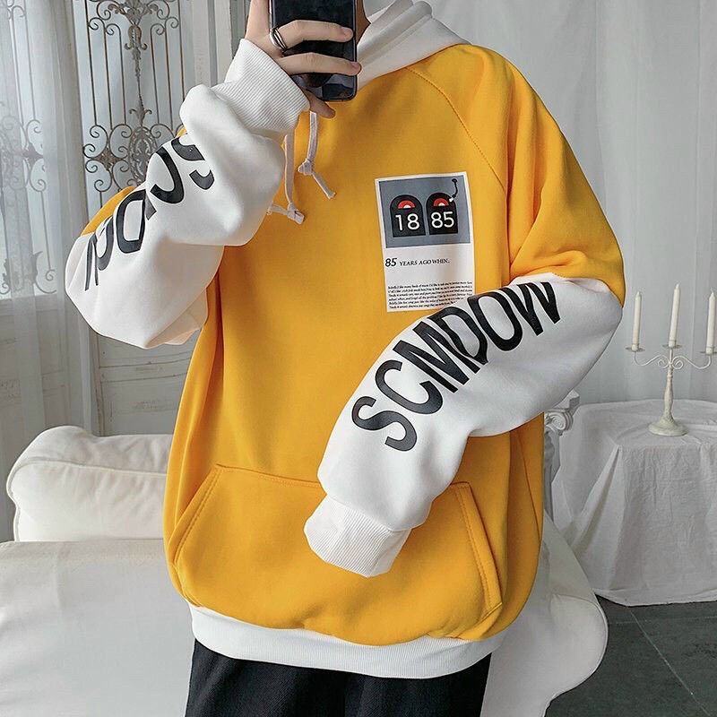 ÁO HOODIE KIỂU NAM HÀN QUỐC Unisex hoodies sọc tay | BigBuy360 - bigbuy360.vn