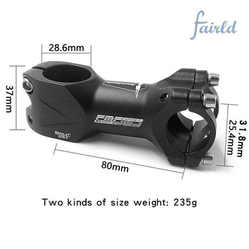 Pô tăng bằng hợp kim nhôm 25.4 / 31.8mm cho xe đạp leo núi màu đen