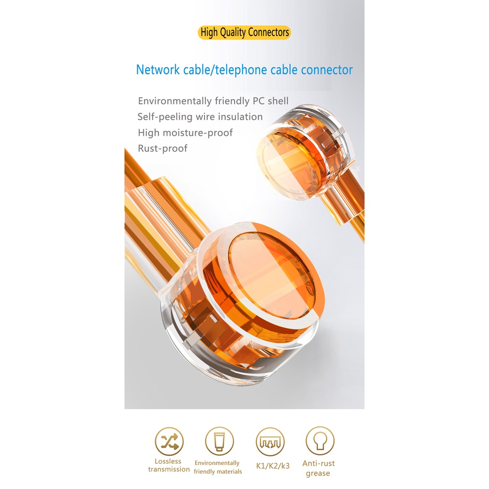 Đầu Nối Dây Cáp Mạng Rj45 k1 k2 k3 Chống Thấm Nước Chất Lượng Cao