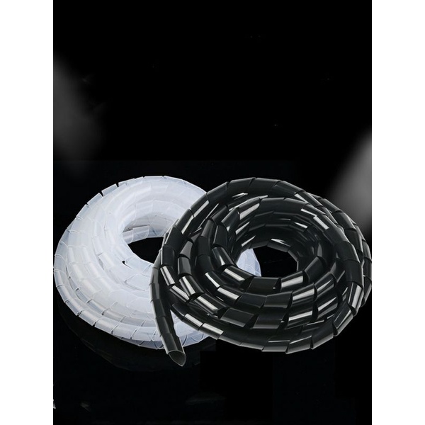 Dây xoắn ruột gà đen trắng phi 30