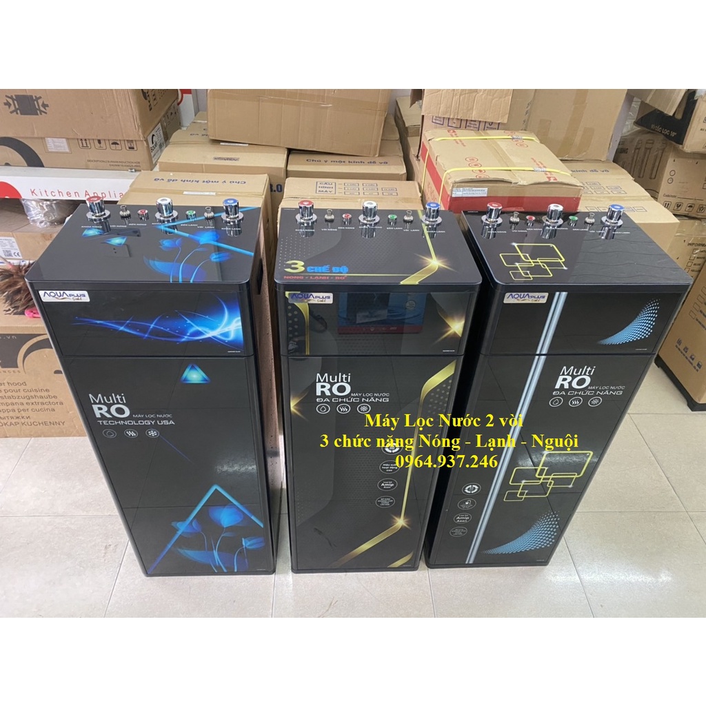 Máy lọc nước AQua Plus 3 chế độ Nóng- Lạnh-Nguội công nghệ RO 9,10,11 lõi lọc!