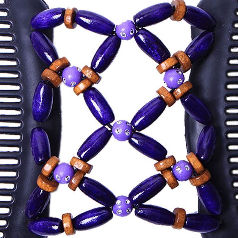 Kẹp tóc răng lược dày phối cườm cổ điển cho nữ