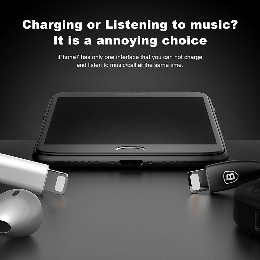 Bộ chuyển đổi cáp âm thanh bộ chuyển đổi kép sang Baseus L37 [ HSHOP ]