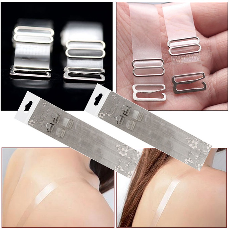 Dây áo ngực trong suốt không trượt co giãn thời trang cho nữ