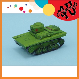 Mô hình giấy 3d xe tank t-37a tỉ lệ 1/72