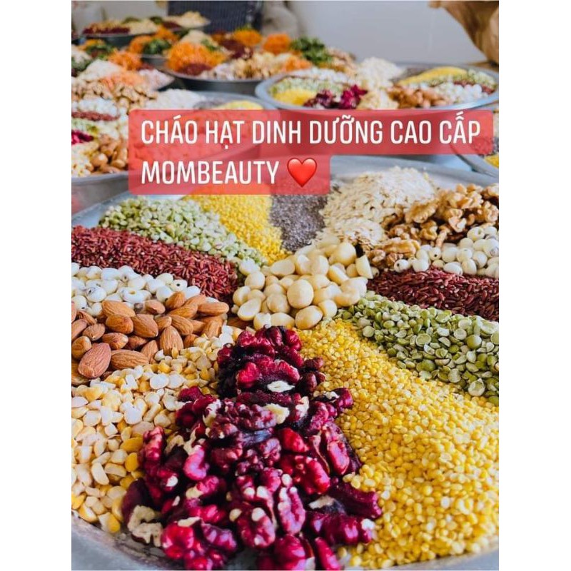 CHÁO HẠT DINH DƯỠNG mombeauty - BỘT DINH DƯỠNG CAO CẤP MOM BEAUTY hộp (500gr) mom beauty chăm sóc sức khỏe vàng