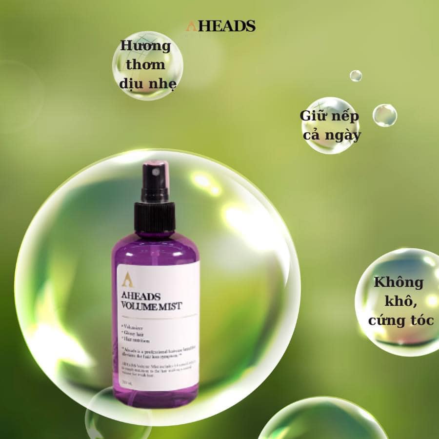 XỊT TẠO PHỒNG TÓC HÀN QUỐC AHEADS VOLUME MIST 250ML CHÍNH HÃNG - 10180