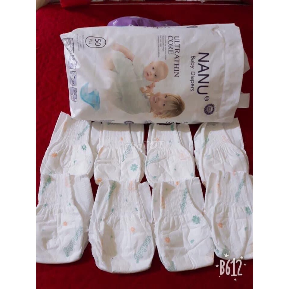 BỈM QUẦN NANU BABY ĐỦ SIZE SIÊU MỎNG M/L/XL/XXL/3XL 50/100 MIẾNG