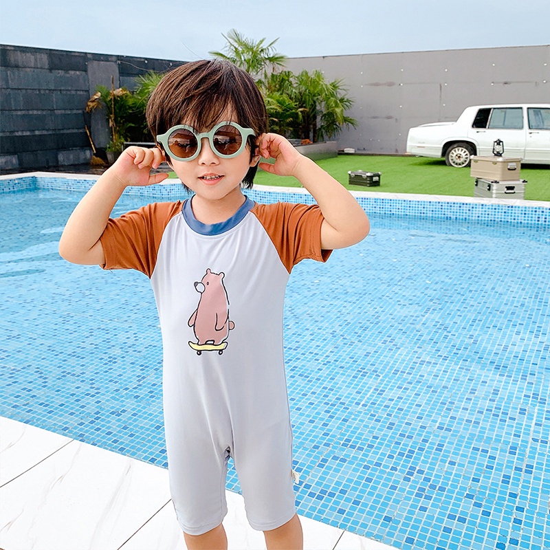 Bộ Đồ Bơi Hình Gấu Dễ Thương Cho Bé