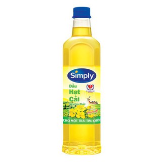 Dầu hạt cải simply nguyên chất chai 1l