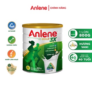 [Date 3.2025] Sữa bột Anlene 3X Vani lon 800g