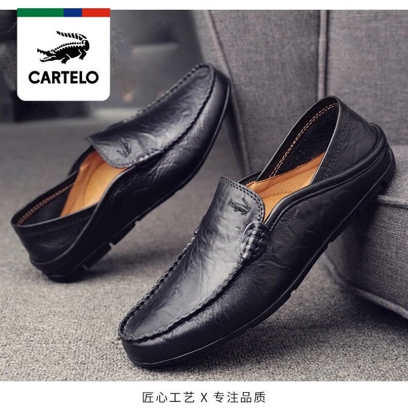 ✔️ Giày Lười Cá Sấu DA BÒ Hãng CARTELO