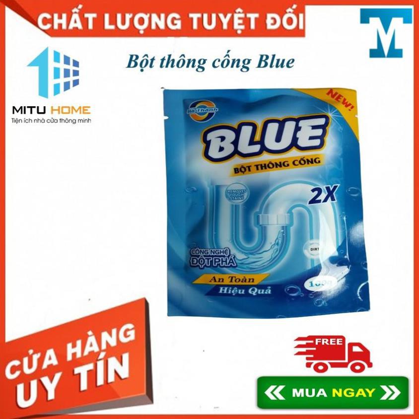 Bột thông cống Blue công nghệ Hàn Quốc - MITUHOME - Giúp bạn xóa bỏ sự lo lắng tắc đường ống cống, tắc bể phốt