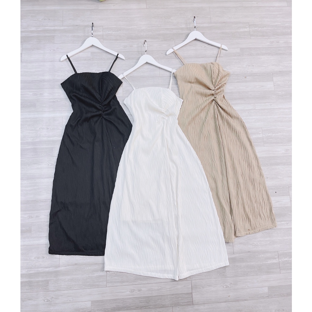 Váy sóng dúm eo đầm 2s cúp ngực mix dúm eo hàng thiết kế sang chảnh-Minxy shop | BigBuy360 - bigbuy360.vn