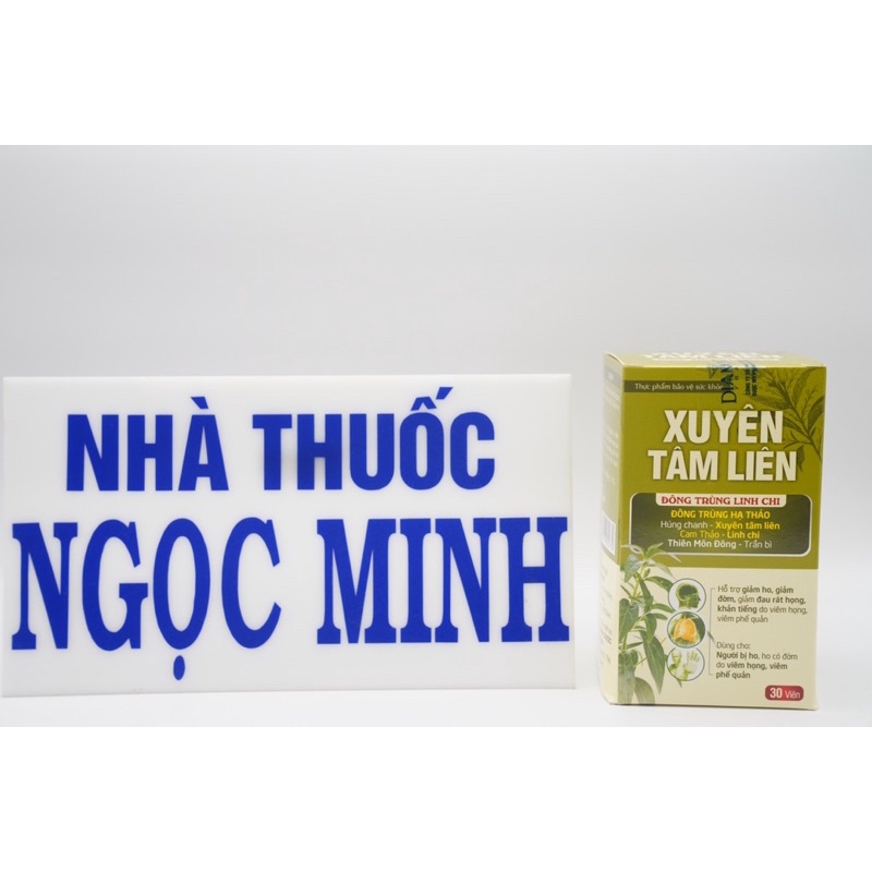 ✅ [Chính Hãng] Xuyên Tâm Liên Viên Uống Xuyên Tâm Liên Đông Trùng Thực phẩm bảo vệ sức khoẻ hộp 30 viên