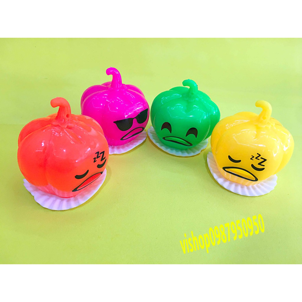 [BÍ NGÔ] Trứng Biến Thái Bí Ngô Biến Thái Gudetama hút nhả slime otoce phô mai que