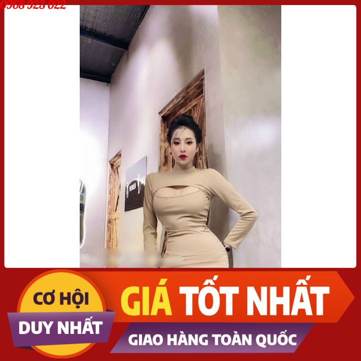Váy body ❤️𝑯𝒐𝒕𝒕𝒓𝒆𝒏𝒅❤️ khoét ngực, rút dây sườn | BigBuy360 - bigbuy360.vn