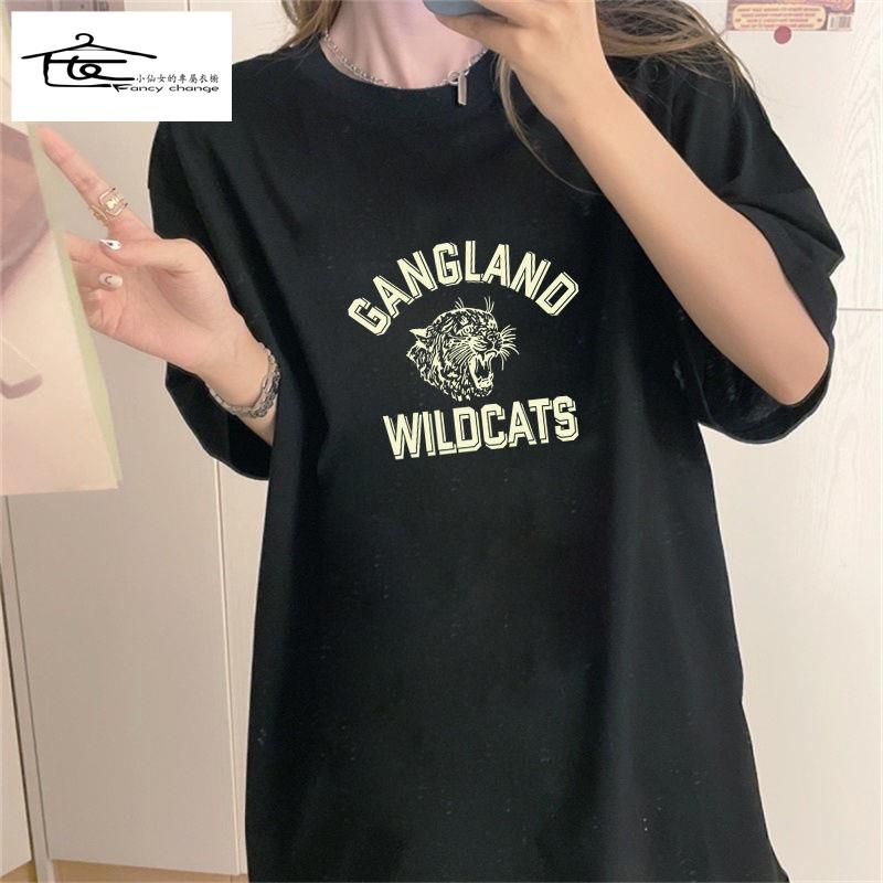 Áo Thun Cotton Tay Ngắn Màu Đen Trơn Phong Cách Hàn Quốc Cho Nữ