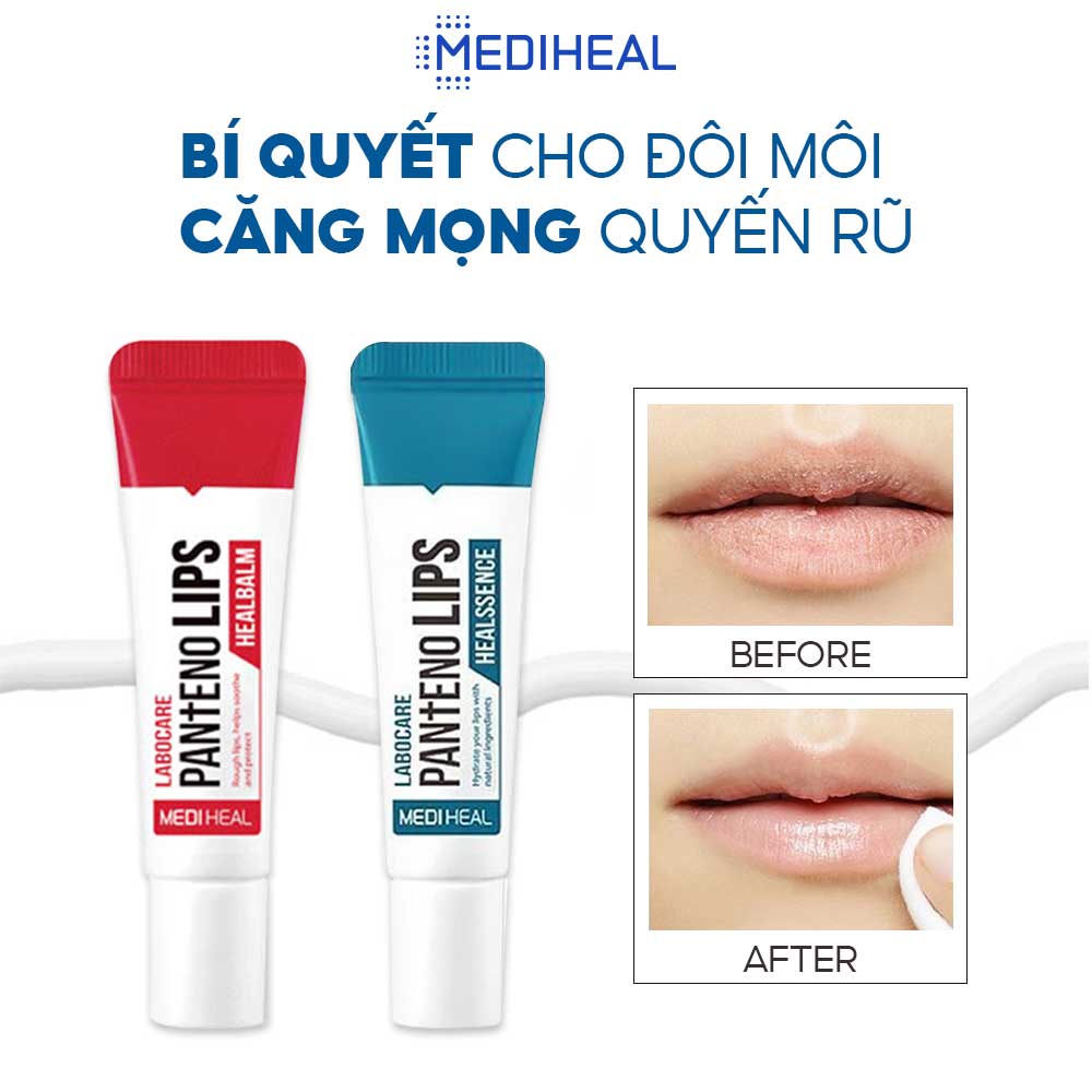 Combo 2 Son Dưỡng Ngừa Thâm - Nứt - Làm Hồng Môi Labocare Panteno Lips 2x10g (#Healbalm #Healssence) (Son Xanh + Son Đỏ)