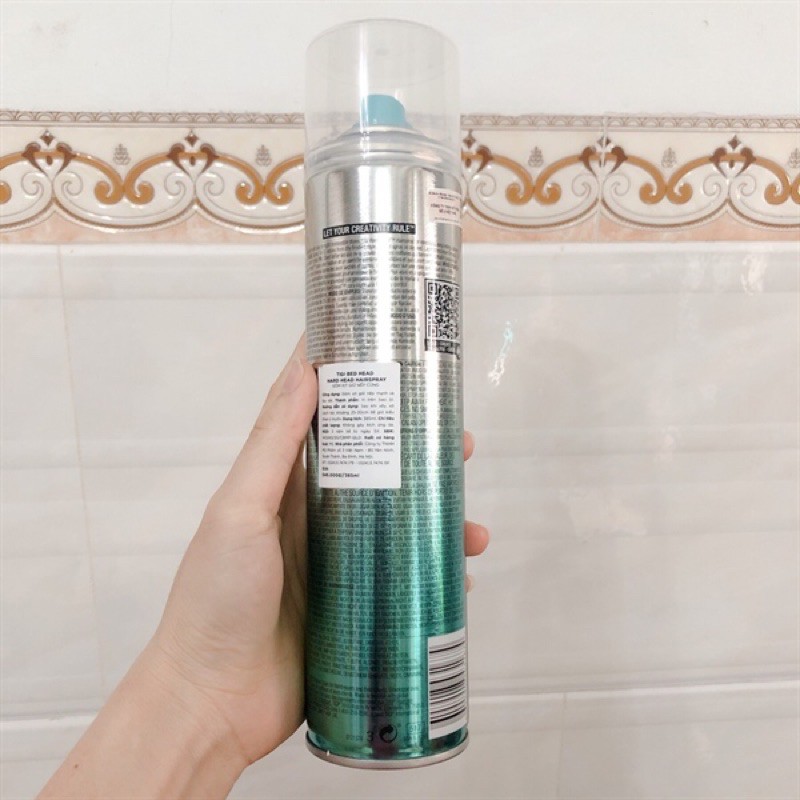 GÔM XỊT TÓC GIỮ NẾP SIÊU CỨNG TIGI HARD HEAD 385ML