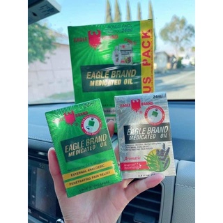 Dầu Gió Xanh Con Ó 2 Nắp 24ml Mỹ,Dầu Gió Vàng,Trắng Mỹ [Bao Dùng]