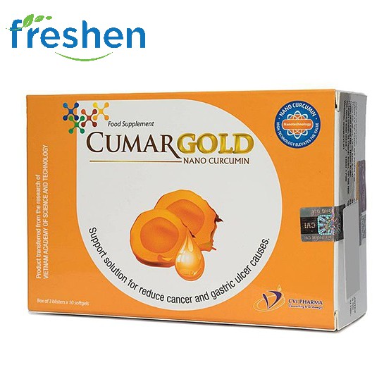 ✅ (CHÍNH HÃNG) Cumargold - Hỗ Trợ Điều Trị Viêm Loét Dạ Dày Hộp 30 Viên