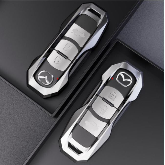 Ốp bọc chìa khóa Mazda CX5, CX8, Mazda 2, Mazda 3, Mazda 6 hợp kim cao cấp