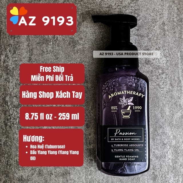 [Mua Tại Mỹ] Nước Rửa Tay Bath and Body Works 259 ml Dạng Bọt (Foaming) - AZ 9193 Nước rửa tay bọt, Nước rửa tay bbw