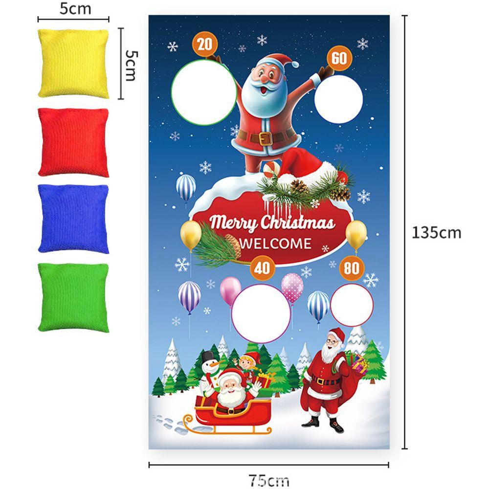 YOLA Cờ Treo Trang Trí Giáng Sinh Hình Ông Già Noel